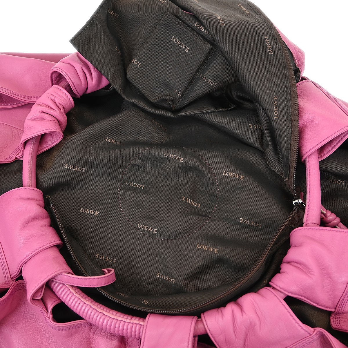 Loewe Anagram Logo Nappa Aire Hand Bag Leather, PINK, LEATHER, Tote bag