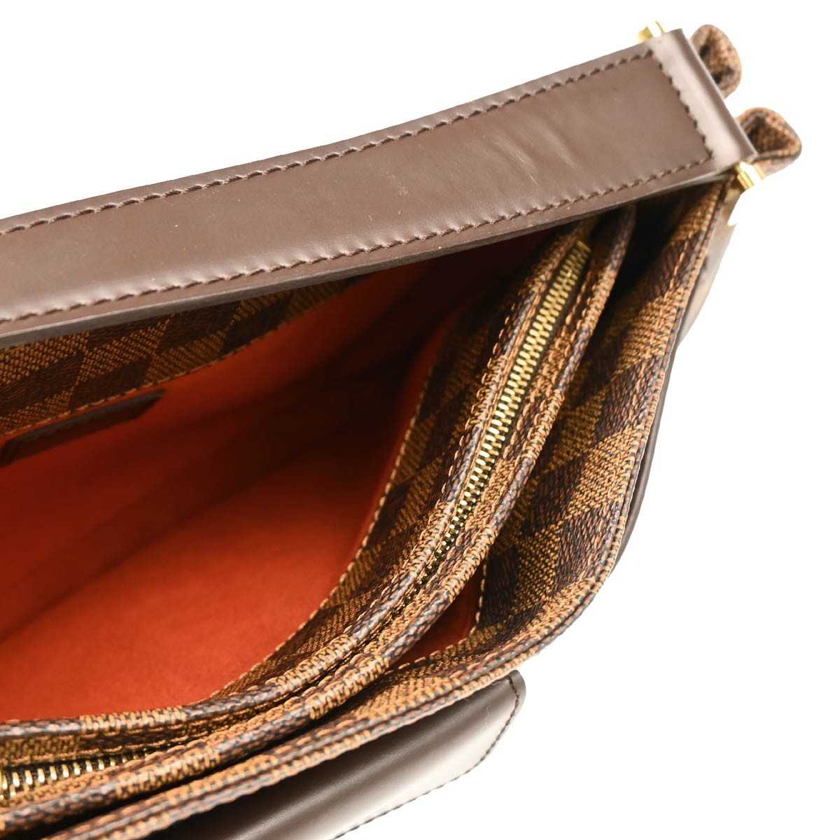 Louis Vuitton Aubagne Bag Damier, BROWN, CANVAS, Shoulder bag