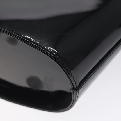 Salvatore Ferragamo Vara Bow Top Handle Bucket Bag Patent Leather, BLACK, PATENT_LEATHER, Handbag