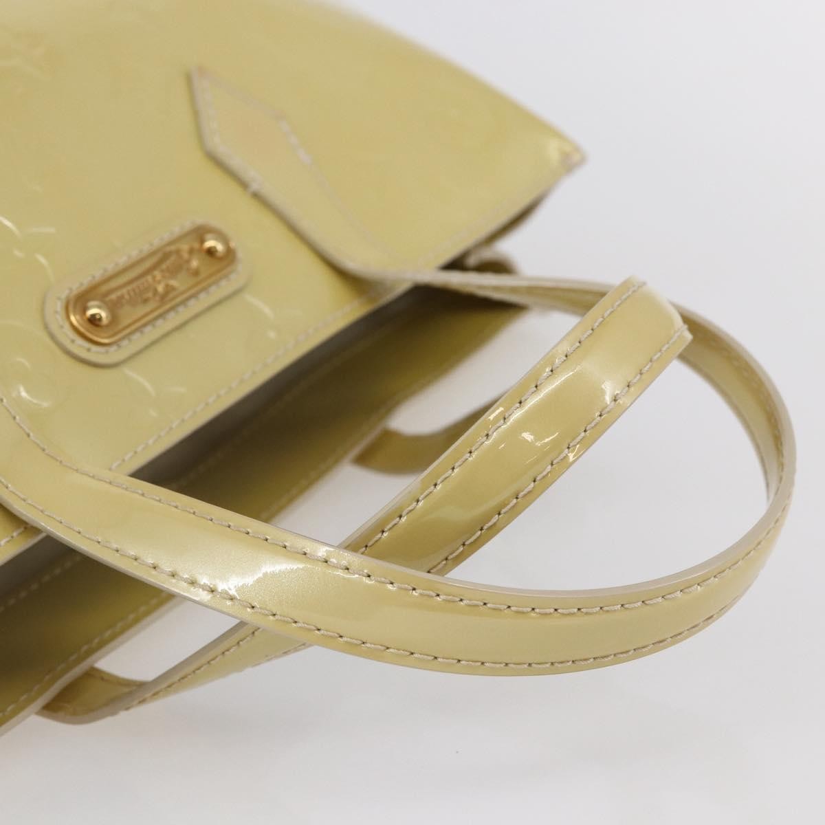 Louis Vuitton Wilshire Handbag Monogram Vernis, BEIGE, PATENT_LEATHER, Handbag
