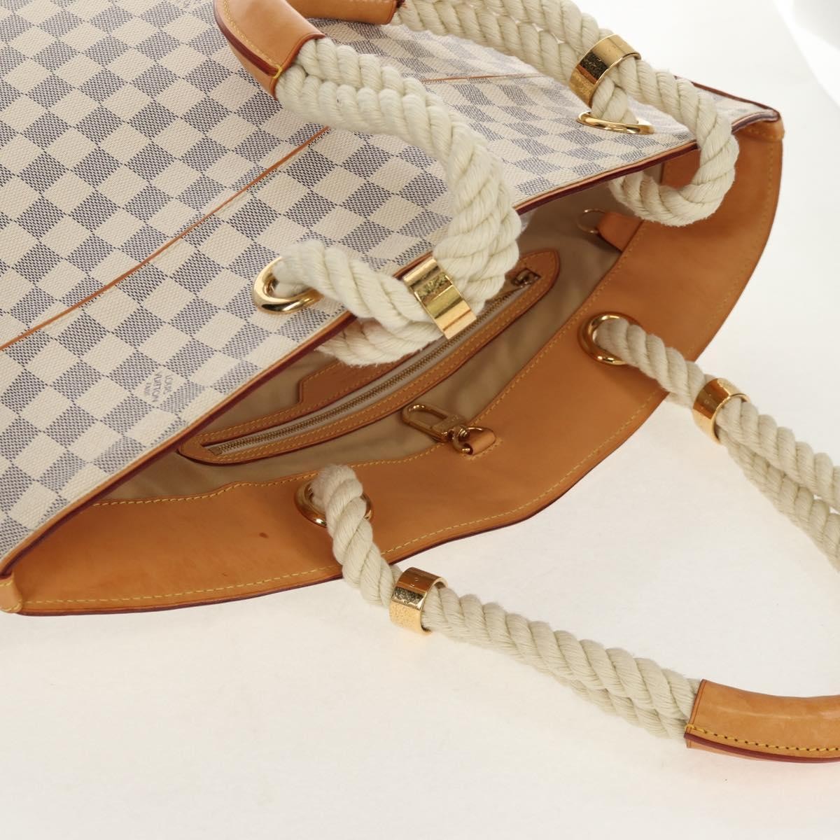 Louis Vuitton Pampelonne Handbag Damier, White, Canvas, Tote Bag