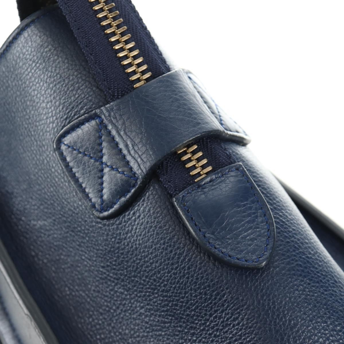 Celine Luggage Bag Smooth Leather, Navy, Leather, Tote Bag