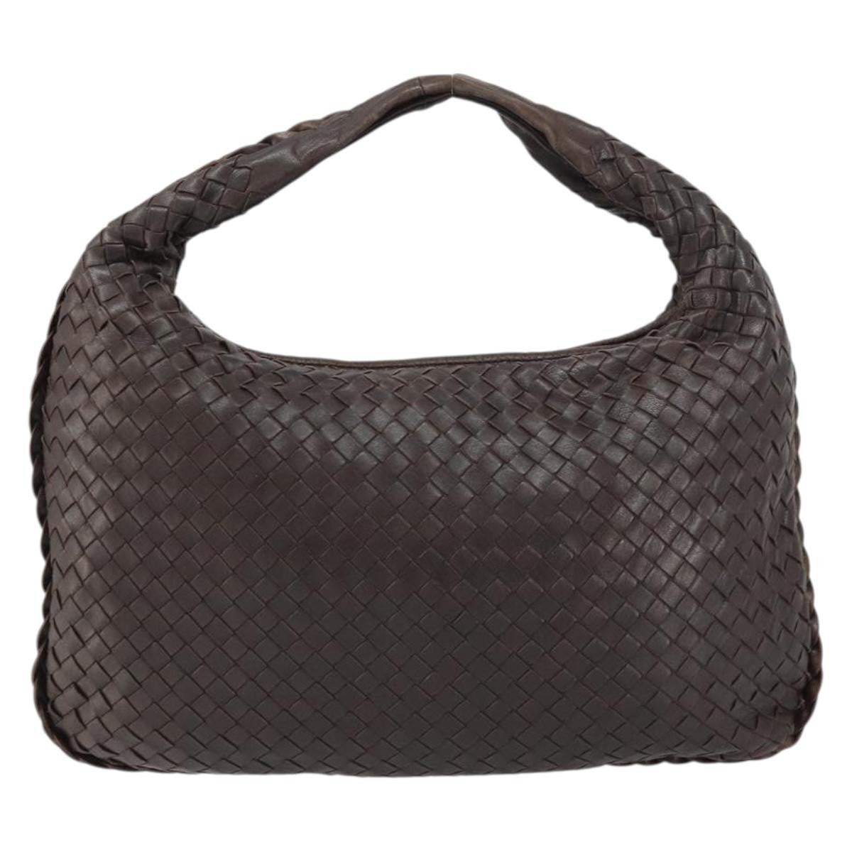 Bottega Veneta Veneta Hobo Intrecciato Nappa, BROWN, LEATHER, Handbag