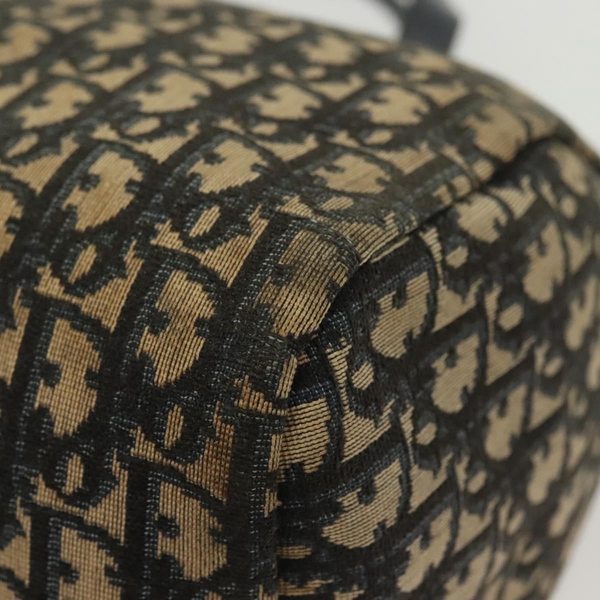 Christian Dior Vintage Trotter Boston Bag Diorissimo Canvas, NAVY, CANVAS, Travel bag