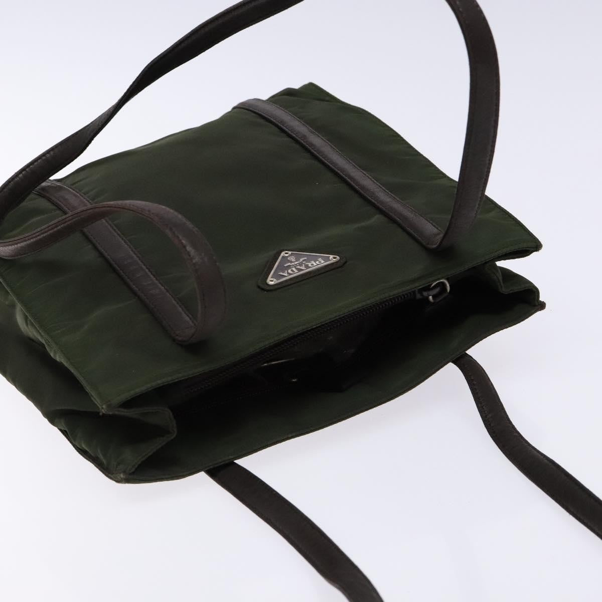 Prada Vintage Shoulder Bag Tessuto, KHAKI, NYLON, Shoulder bag