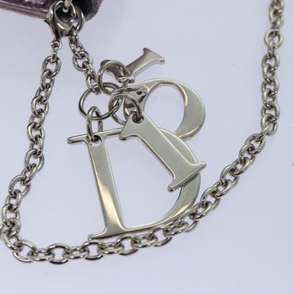 Christian Dior Lady Dior Croisiere Chain Wallet Micro Cannage Metallic Calfskin, PINK, LEATHER, Shoulder bag