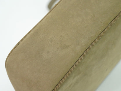 Salvatore Ferragamo Vara Bow camera Shoulder Bag Suede, BEIGE, SUEDE, Shoulder bag