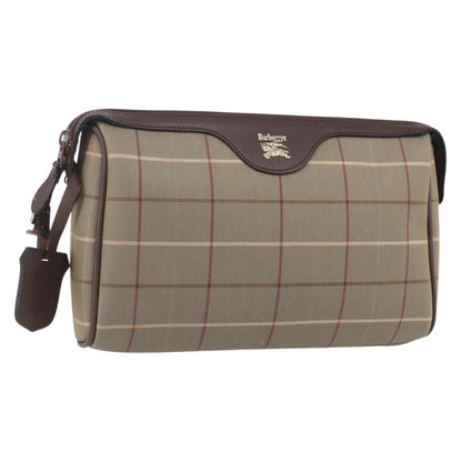 Burberry Nova check Pochette Canvas, BEIGE, CANVAS, Clutche & pouche