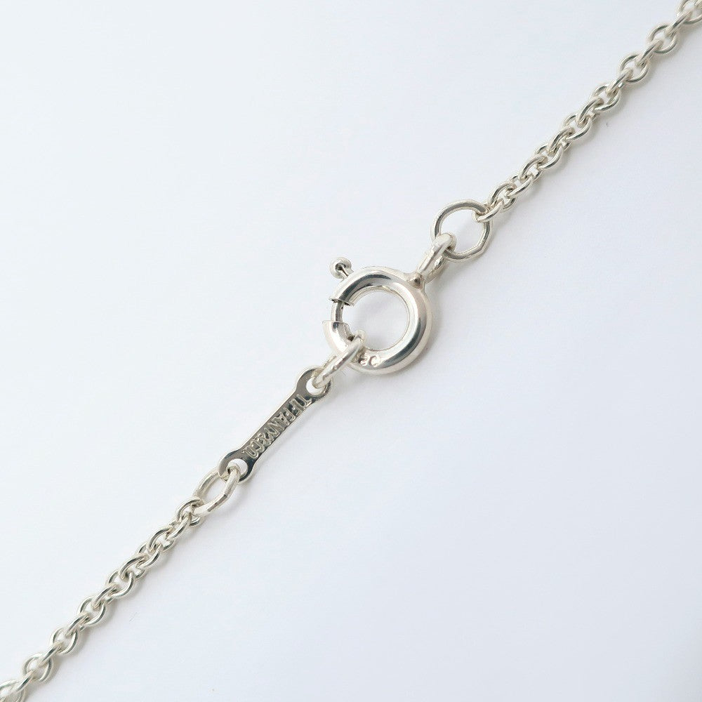 Tiffany & Co. Elsa Peretti Open Heart Pendant Necklace Sterling Silver, SILVER, SILVER, Necklace