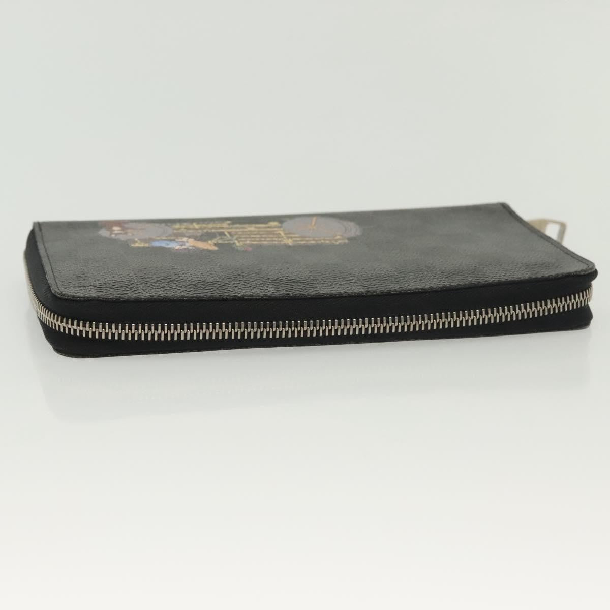 Louis Vuitton Zippy Organizer Limited Edition Damier Graphite, BLACK, CANVAS, Wallets