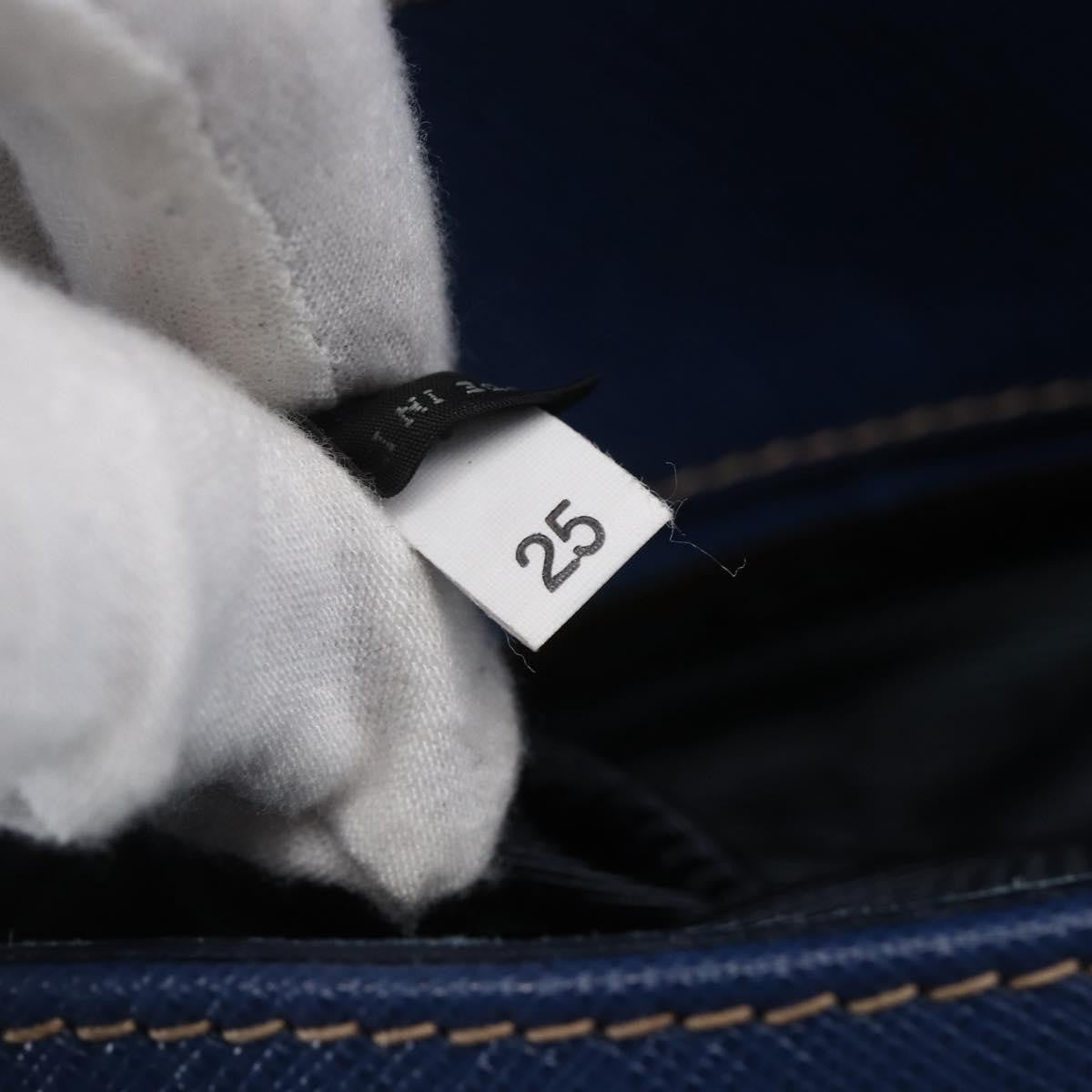 Prada Vintage Handbag Leather, BLUE, LEATHER, Handbag