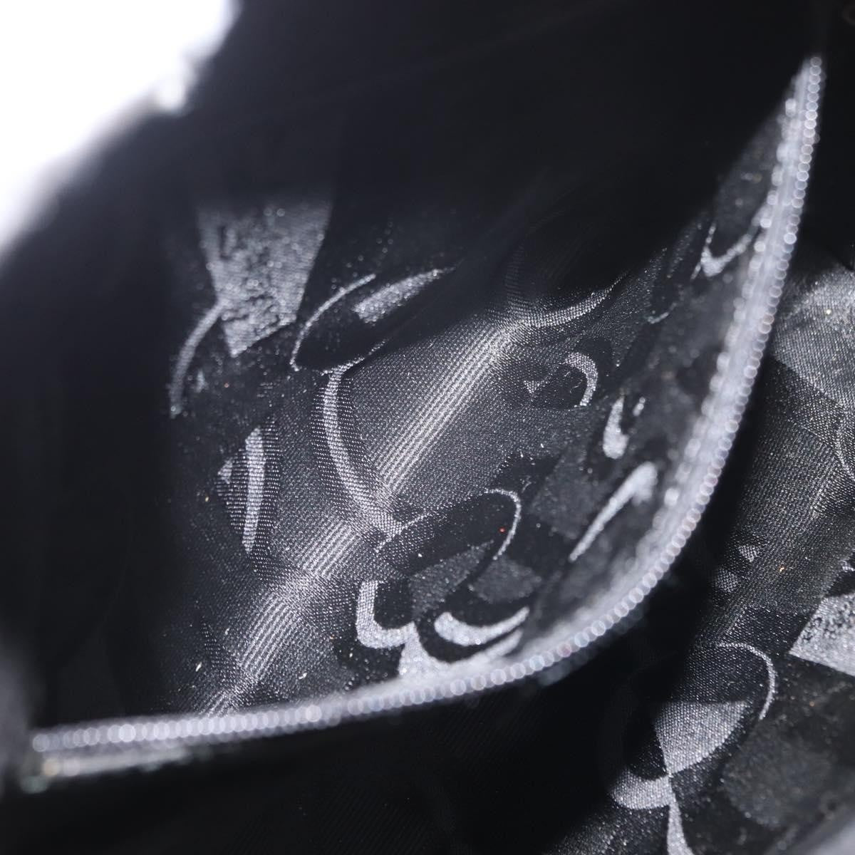 Salvatore Ferragamo Gancini Shoulder Bag Suede, BLACK, SUEDE, Shoulder bag