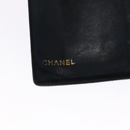 Chanel CC Bifold Wallet Quilted Caviar, BLACK, LEATHER, Wallets