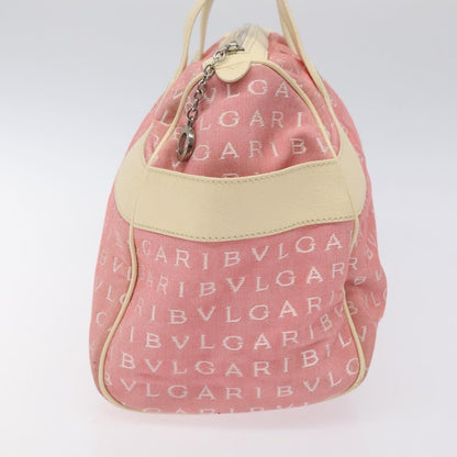 Bvlgari B.Zero1 Logomania Bag Canvas with Leather, PINK, CANVAS, Handbag