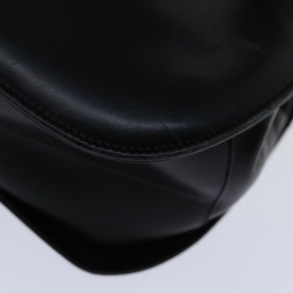 Salvatore Ferragamo Gancini handbag Leather, BLACK, LEATHER, Handbag