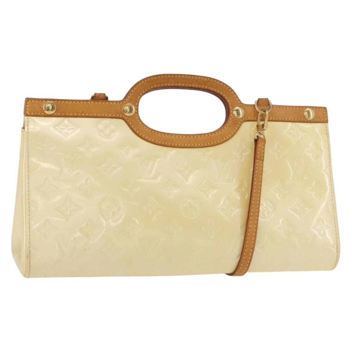 Louis Vuitton Roxbury Drive Handbag Monogram Vernis, YELLOW, PATENT_LEATHER, Handbag