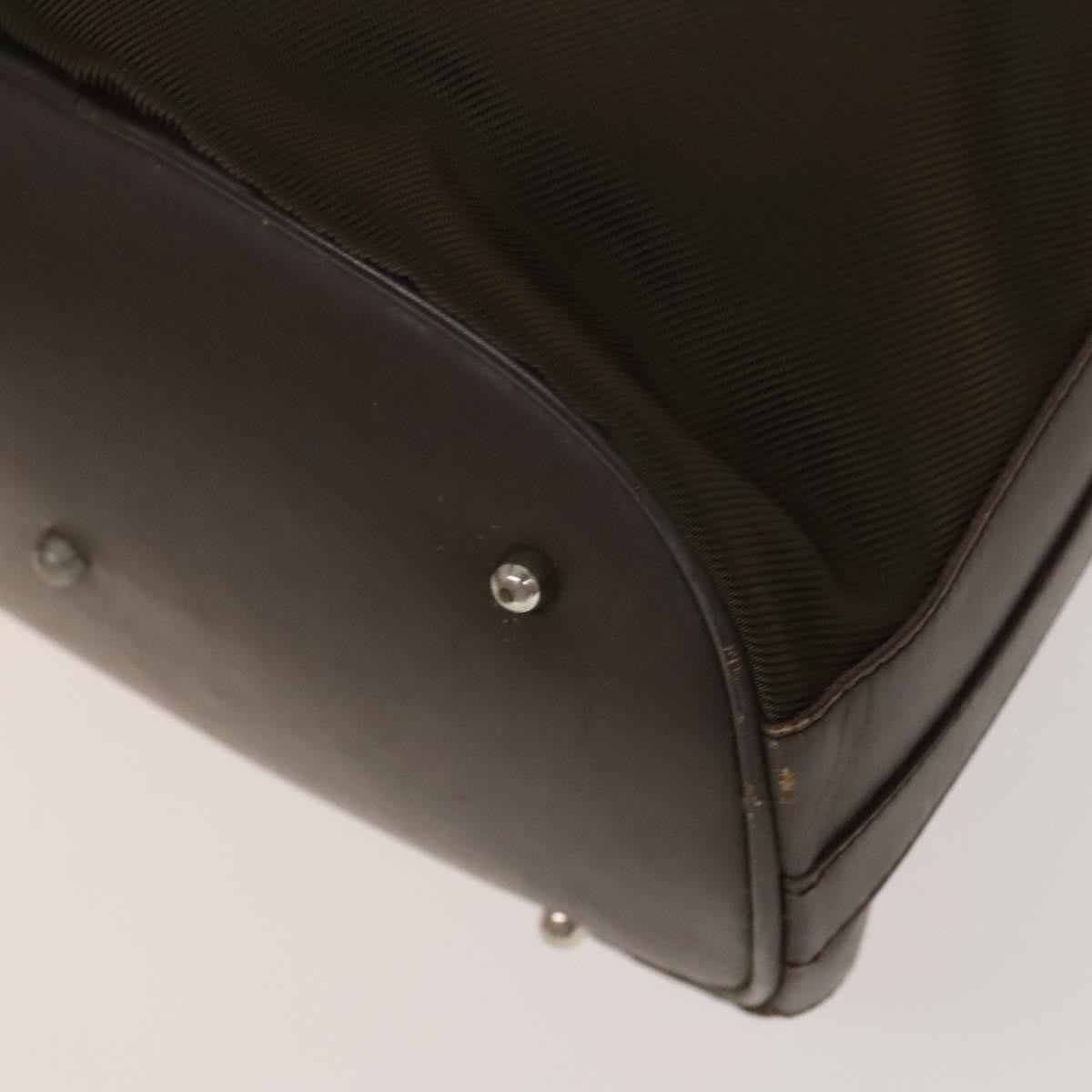 Gucci Vintage Bamboo Bucket Bag Nylon and Leather, BROWN, NYLON, Handbag