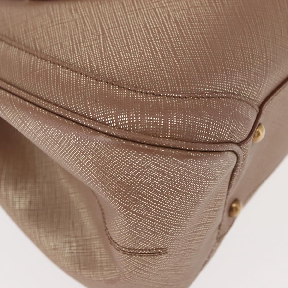 Salvatore Ferragamo Flap Satchel Saffiano Leather, GOLD, LEATHER, Handbag