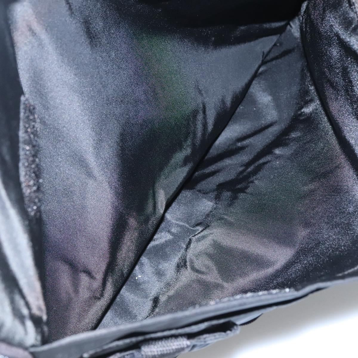 Prada Vintage Flap Messenger Bag Tessuto, BLACK, NYLON, Shoulder bag