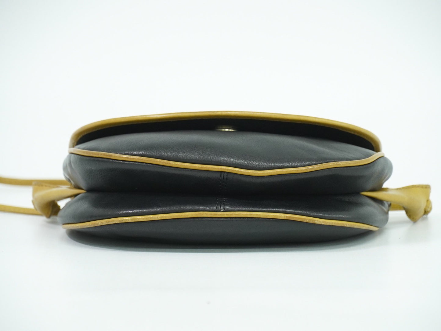 Celine Vintage Shoulder Bag Leather, BLACK, LEATHER, Shoulder bag