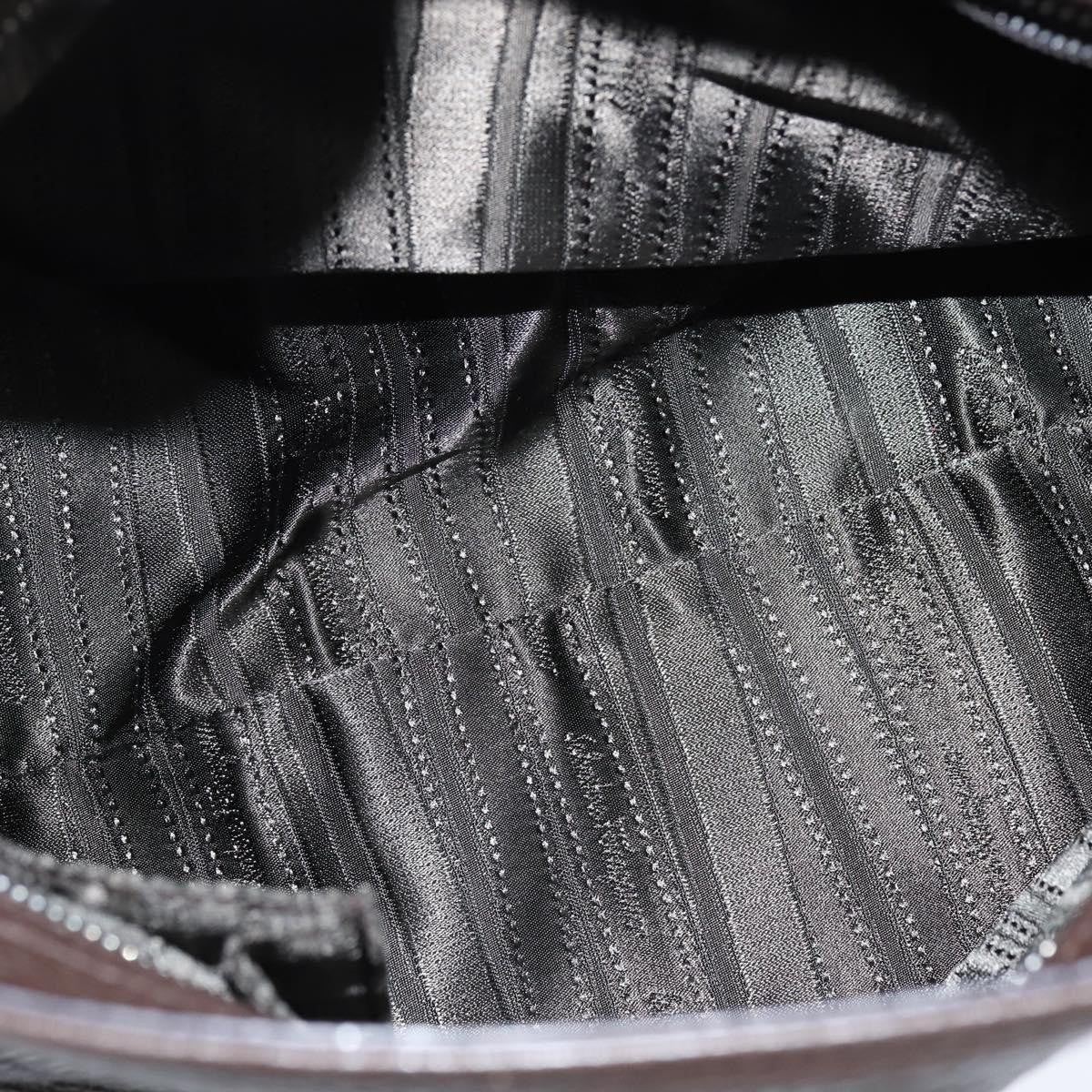 Salvatore Ferragamo Gancini handbag Leather, BROWN, LEATHER, Handbag