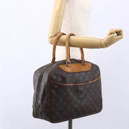 Louis Vuitton Deauville Handbag Monogram Canvas, BROWN, CANVAS, Handbag