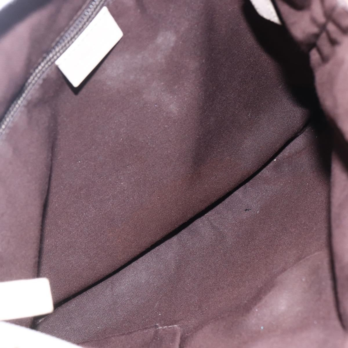 Gucci Zip Messenger Bag GG Canvas with Perforated Leather, BEIGE, CANVAS, Shoulder bag