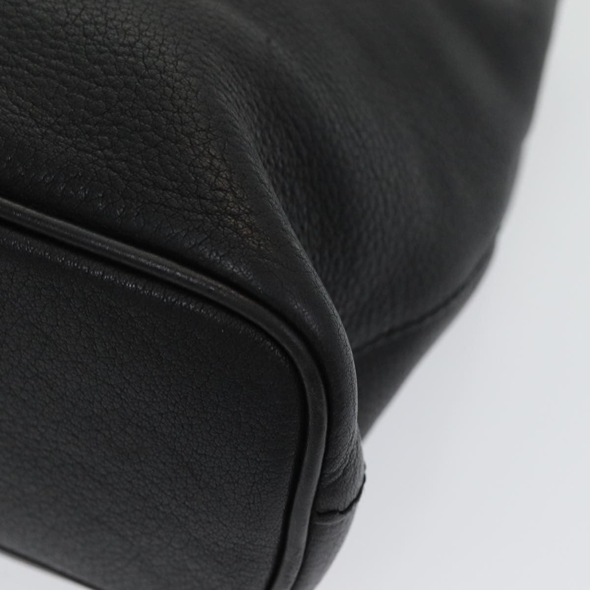 Burberry Vintage Handbag Leather, BLACK, LEATHER, Handbag