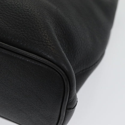 Burberry Vintage Handbag Leather, BLACK, LEATHER, Handbag