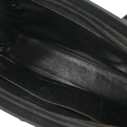 Chanel Vintage CC Lock Tote Leather, BLACK, LEATHER, Tote bag