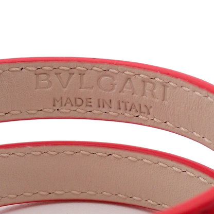 Bvlgari Serpenti Forever Double Wrap Bracelet Leather, RED, LEATHER, Bracelet