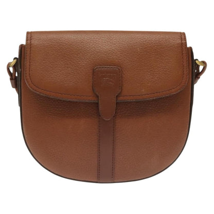 Burberry Flap Shoulder Bag Leather, BROWN, LEATHER, Shoulder bag