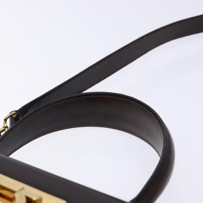 Salvatore Ferragamo Gancini Convertible Top Handle Bag Leather, BROWN, LEATHER, Handbag