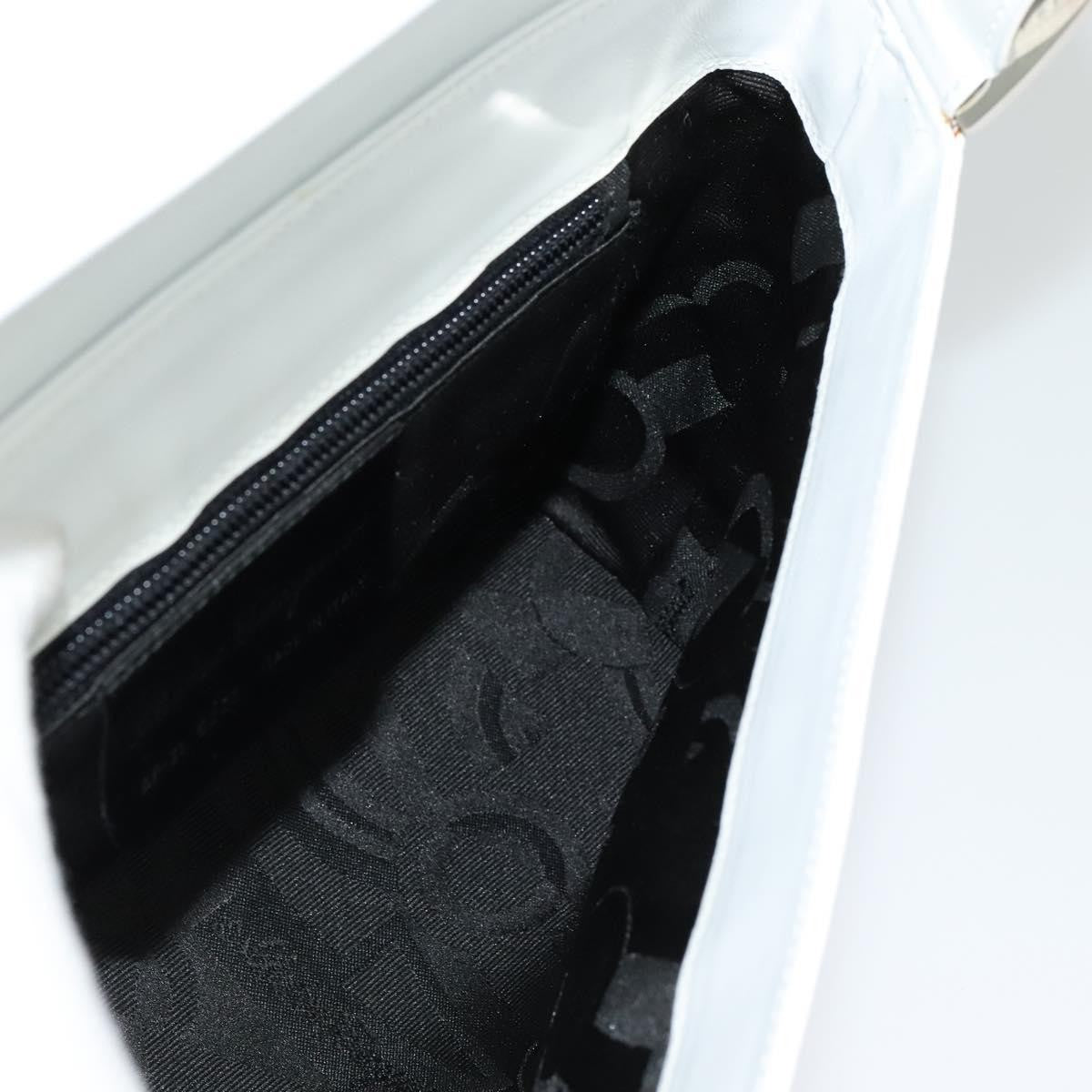 Salvatore Ferragamo Vala Shoulder Bag Leather, WHITE, LEATHER, Shoulder bag