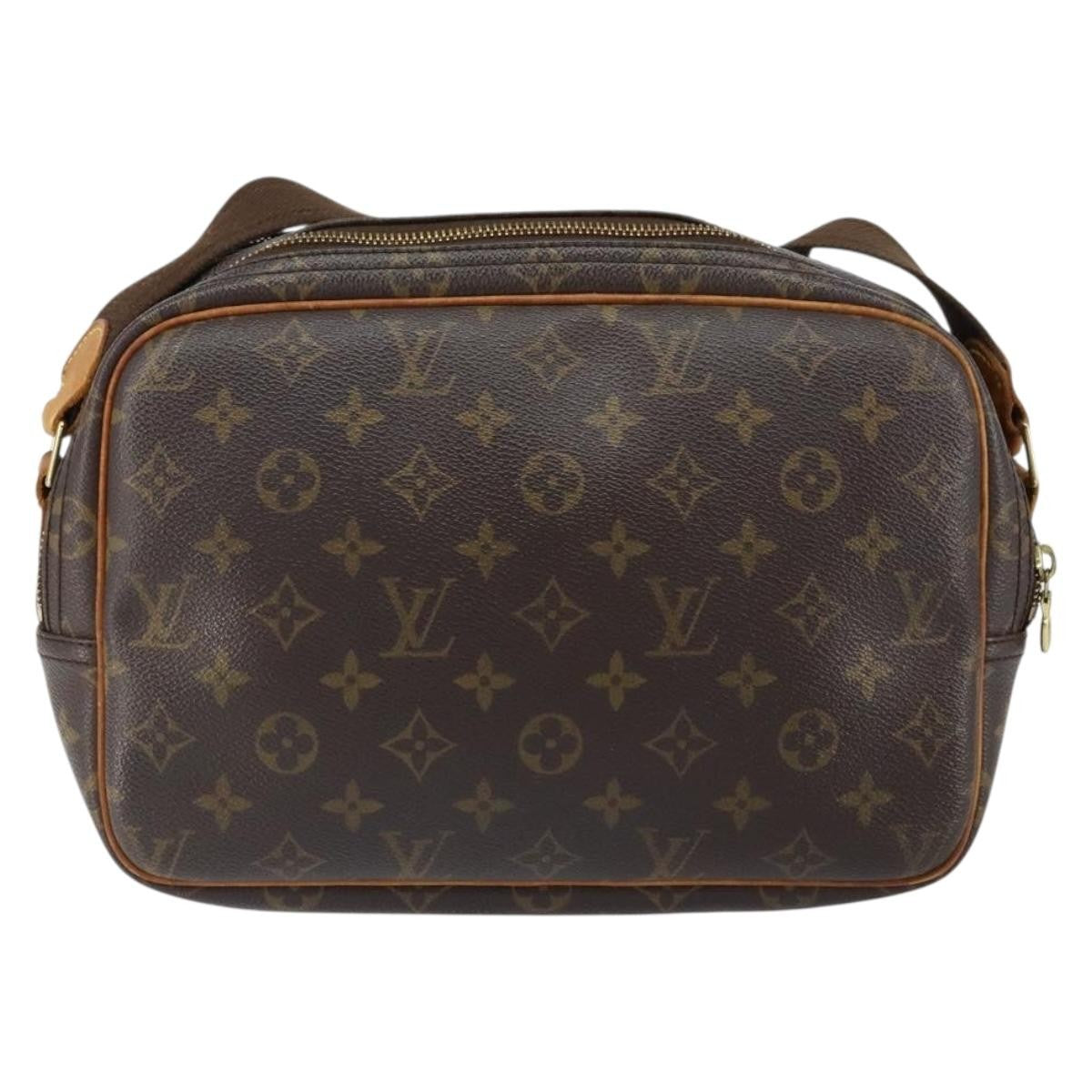 Louis Vuitton Reporter Bag Monogram Canvas, BROWN, CANVAS, Shoulder bag