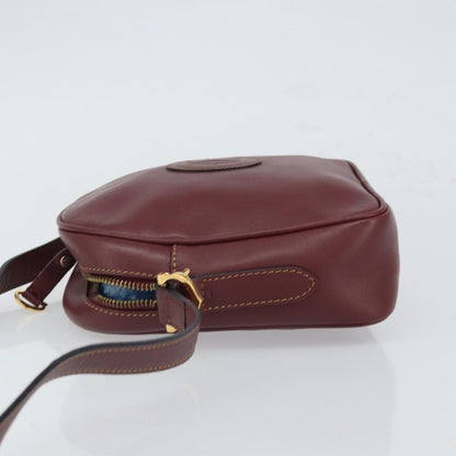 cartier Must de Cartier Shoulder Bag Leather, BURGUNDY, LEATHER, Shoulder bag