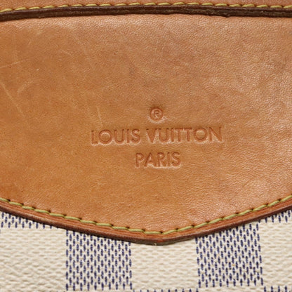 Louis Vuitton Siracusa Handbag Damier, WHITE, CANVAS, Shoulder bag
