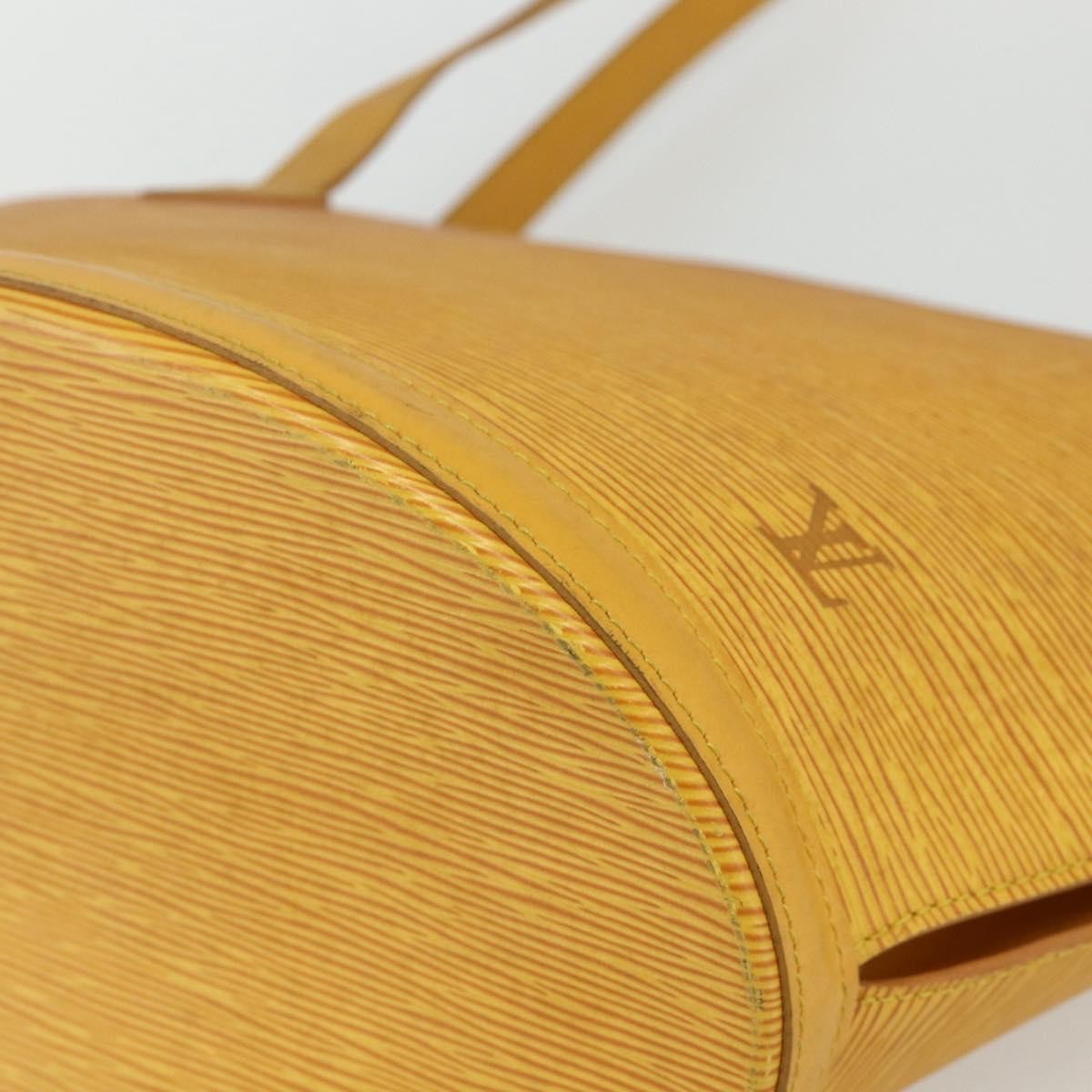 Louis Vuitton Saint Jacques Handbag Epi Leather, Yellow, Leather, Shoulder Bag