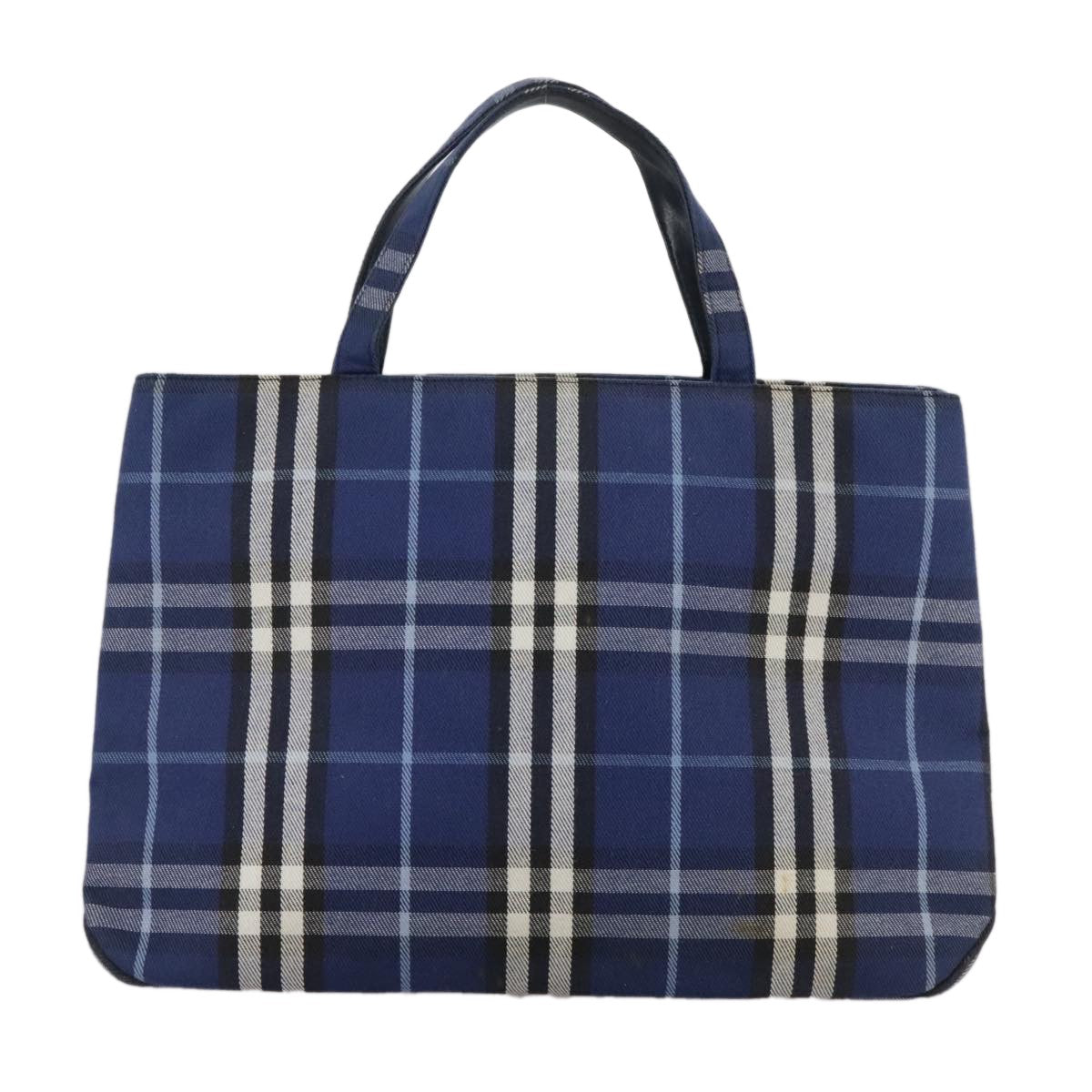 Burberry Nova Check Tote canvas check pattern, BLUE, CANVAS, Tote bag