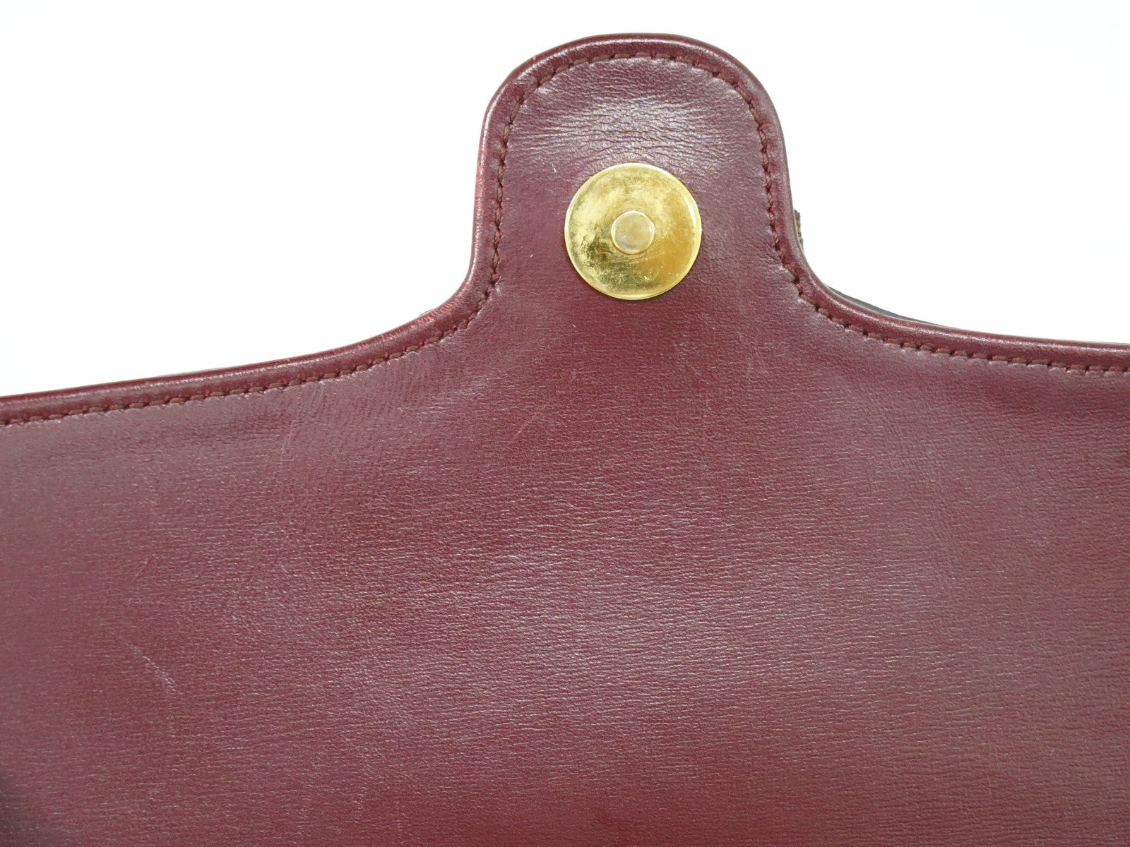 Gucci Arli Shoulder Bag Leather, BURGUNDY, LEATHER, Shoulder bag