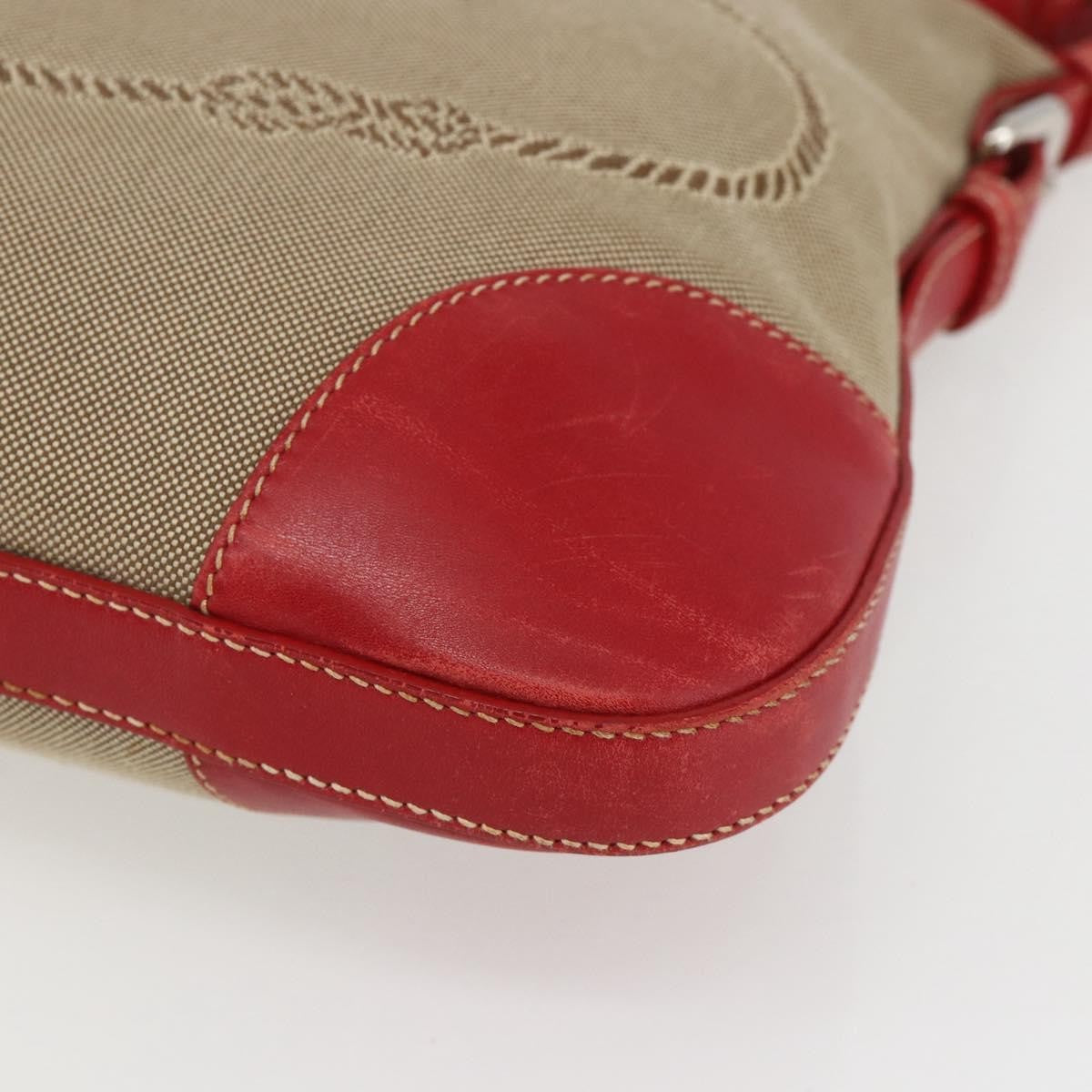 Prada Logo Zip Crossbody Bag Canvas, BEIGE, CANVAS, Shoulder bag