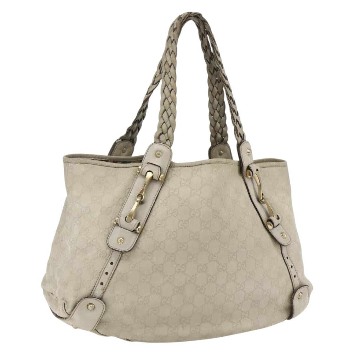 Gucci Pelham Shoulder Bag Leather, BEIGE, LEATHER, Shoulder bag