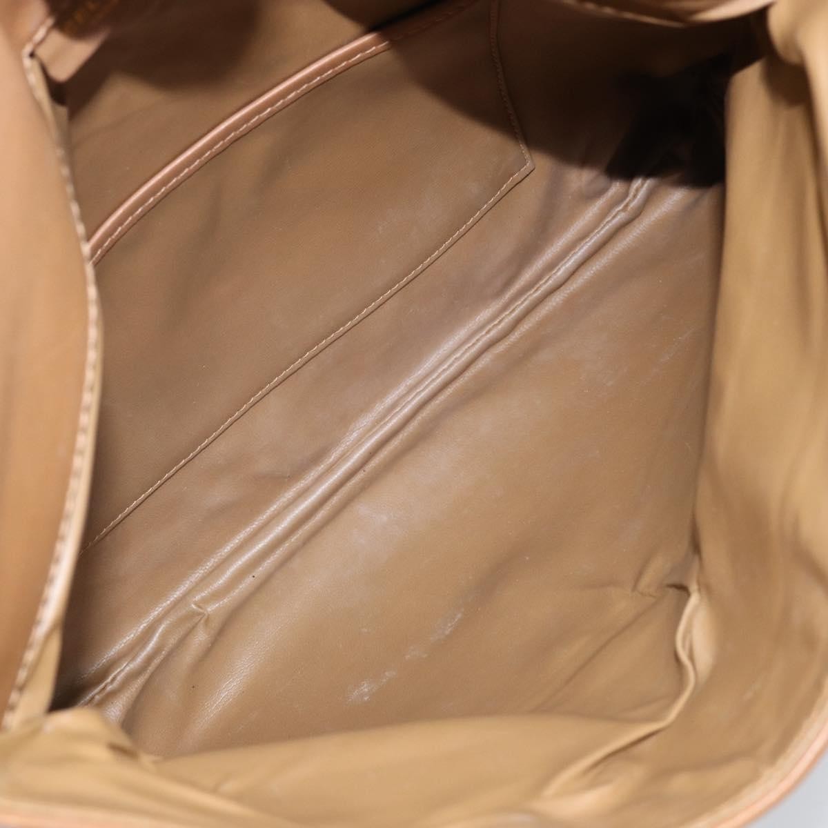 Celine Macadam Pochette Canvas and Leather, BEIGE, CANVAS, Clutche & pouche