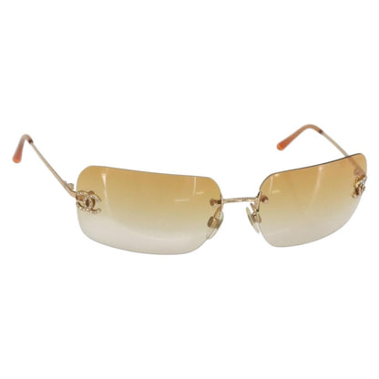 Chanel Logo CC Sunglasses Metal, ORANGE, METAL, Sunglasse