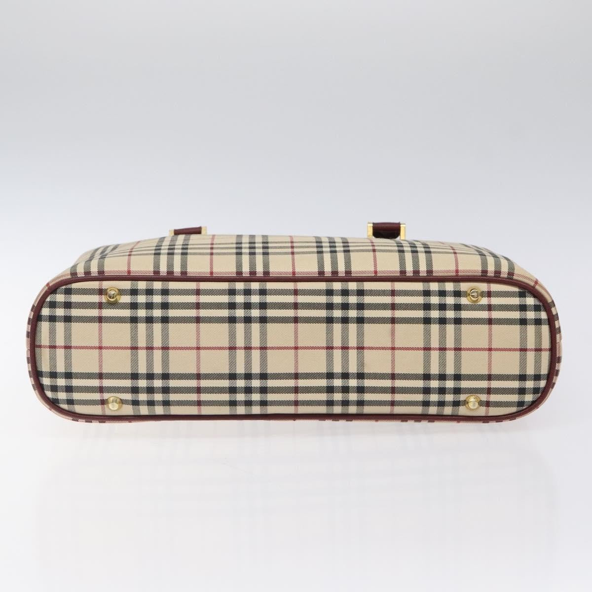 Burberry Nova Check Tote Canvas and Leather, BEIGE, CANVAS, Tote bag