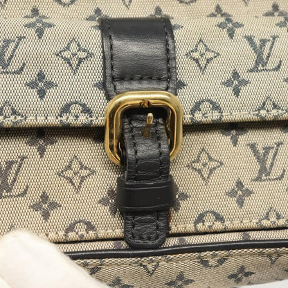 Louis Vuitton Juliette Crossbody Bag Mini Lin, BLUE, CANVAS, Crossbody bag