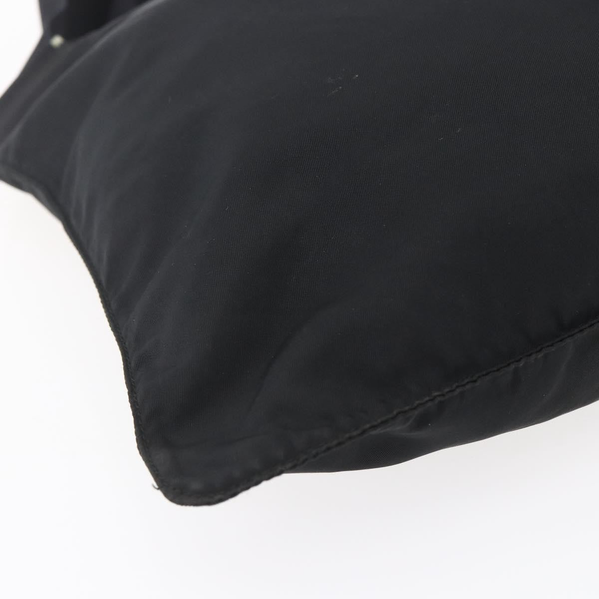 Prada Flat Messenger Bag Tessuto, BLACK, NYLON, Shoulder bag