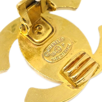 Chanel CC Turnlock Clip-On Earrings Metal, GOLD, GOLD_PLATED, Earrings