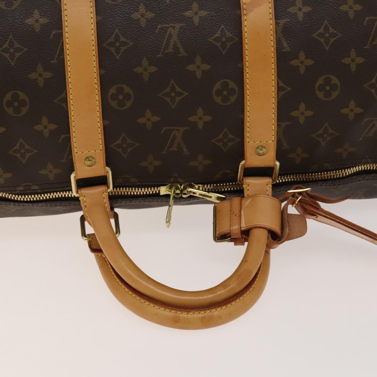 Louis Vuitton Keepall Bag Monogram Canvas, BROWN, CANVAS, Travel bag