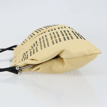 Miu Miu Kisslock Frame Top Handle Bag Leather, BEIGE, LEATHER, Shoulder bag